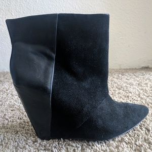 Aldo Wedge Boot - Suede and Leather